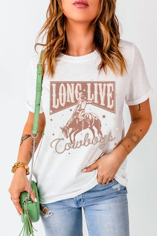 Cowboy Graphic short Sleeve T-Shirt